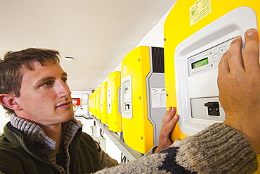 Inverters for all the renewable energy devices on the Isle of Eigg, Scotland, United Kingdom, Europe