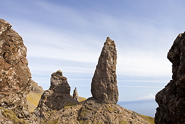 The Old Man of Storr on the Trotternish Peninsula, Isle of Skye, Scotland, United Kingdom, Europe