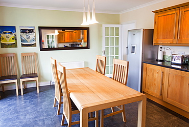 The kitchen of a holiday cottage in Broadford, Isle of Skye, Scotland, United Kingdom, Europe