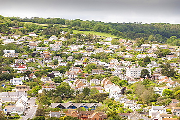 The village of Charmouth on the Jurrasic Coast of Dorset, England, United Kingdom, Europe