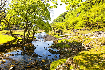 Watendlath Beck off the Borrowdale Valley near Keswick, Lake District National Park, Cumbria, England, United Kingdom, Europe