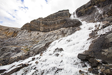 Bow Glacier falls in the Canadian Rockies, Canada, North America