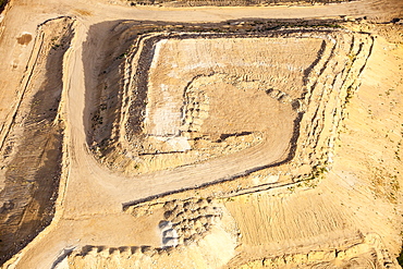 Tar sands deposits being mined north of Fort McMurray, Alberta, Canada, North America