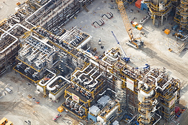 A brand new Tar sands plant being constructed north of Fort McMurray, Alberta, Canada, North America