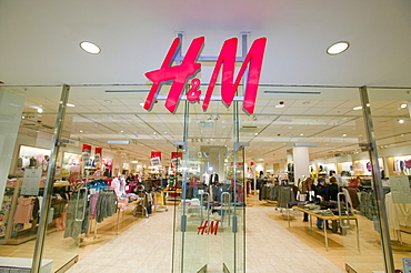 An H and M shop in the Lanes Shopping centre in Carlisle, Cumbria, England, United Kingdom, Europe