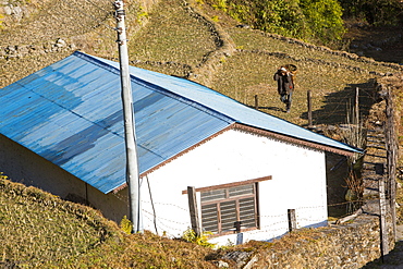 A micro hydro project in Chomrong in the Annapurna Himalayas, Nepal, Asia