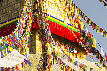 The Boudhanath Stupa, one of the holiest Buddhist sites in Kathmandu, UNESCO World Heritage Site, Nepal, Asia