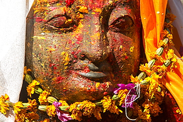 A Hindu shrine in Kathmandu, Nepal, Asia