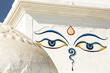 A Buddhist stupa in Kathmandu, Nepal, Asia