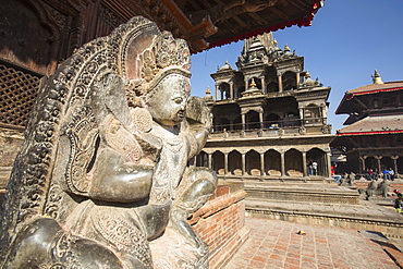 Patan's Durbar Square, Patan, UNESCO World Heritage Site, Kathmandu, Nepal, Asia