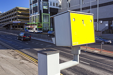 A speed camera in Preston, Lancashire, England, United Kingdom, Europe