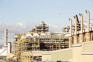 The Rampside gas terminal that processes natural gas from the Morecambe Bay gas fields, Barrow in Furness, Cumbria, England, United Kingdom, Europe