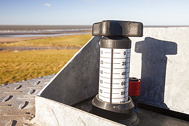 Methane being extracted from an old landfill site on Walney Island, to power a biogas generator producing green electricity, Cumbria, England, United Kingdom, Europe