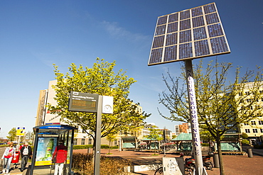 Solar panels in Zaanstadt in the Netherlands, Europe