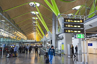 Madrid Airport in Spain.