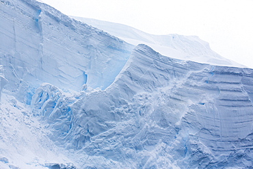 Retreating glaciers in Wilhelmina Bay off Graham Land on the Antarctic Peninsular, which is one of the fastest warming places on the planet.