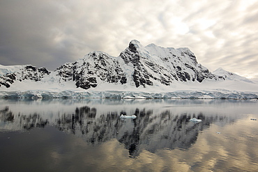 Stunning coastal scenery in Paradise Bay off Graham Land on the Antarctic Peninsular. the Peninsular is one of the most rapidly warming places on the planet.