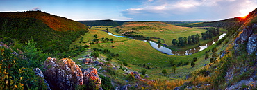 Quiet place. Nature, Moldova, landscape, summer, Green,  Stones, hill, hills, Grass, trees, tree, forest, water, River