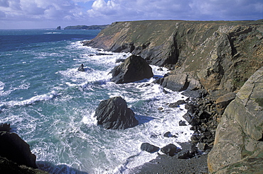 Skomer Island and Coastline near Marloes, Pembrokeshire Coast National Park 