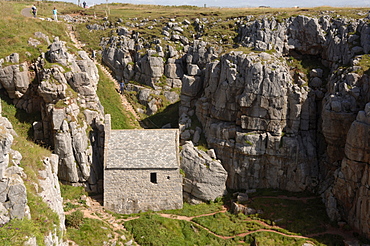 St. Govan's Chapel, Pembrokeshire, Wales, UK