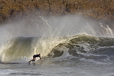 Surfing, Broad Haven South, Pembrokeshire, Wales, UK, Europe