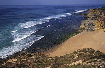 Beach and surf, Ribeira, Portugal, Europe      (rr)