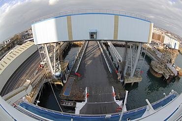 Stern of Pont Aven ferry, Brittany Ferries, Plymouth to Roscoff crossing, Atlantic Ocean