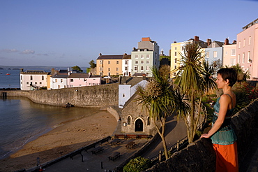 Evening, Tenby Harbour, Pembrokeshire, Wales, UK, Europe