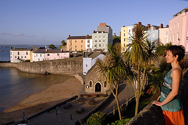 Evening, Tenby Harbour, Pembrokeshire, Wales, UK, Europe