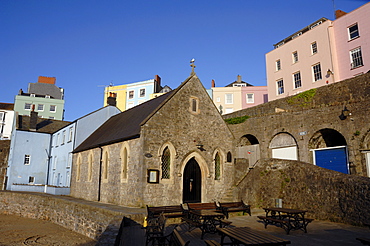 Evening, Tenby Harbour, Pembrokeshire, Wales, UK, Europe