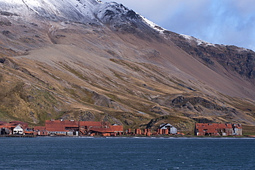 The abandoned Whaling Station at Grytviken. South Georgia, South Atlantic Ocean.