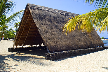 Traditional Hawaiian hut, Kailua-Kona, Big Island, Hawaii, United States of America, Pacific