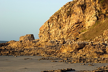 Rocky formation at Jericoacoara Beach, Ceara, Brazil, South America