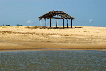 Old shack at Canary Island, Parnaiba river delta, Piaui, Brazil, South America