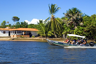 View from Preguicas river, Barreirinhas, Maranhao, Brazil, South America