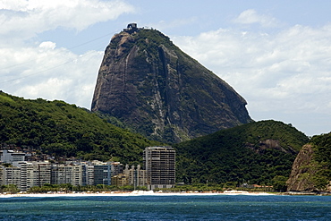 Sugarloaf Rock seen from Copacabana, Rio de Janeiro, Brazil, South America