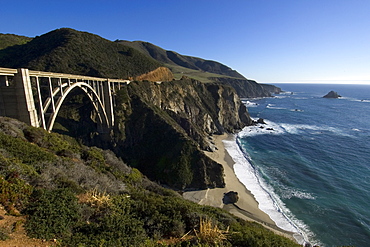 Bixby Bridge at the Big Sur, California, United States of America, North America