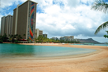 Waikiki skyline, Honolulu, Oahu, Hawaii, United States of America, Pacific