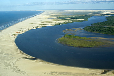 Cabure village on the coast of Maranhao, Brazil, South America