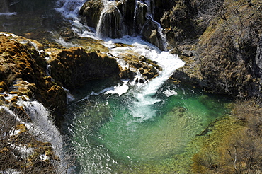 Natural spring water pool, Plitvice Jezera National Park, Croatia, Europe