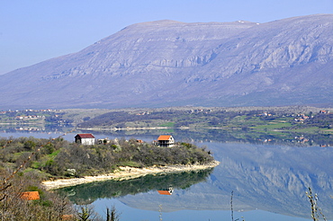 Lake near Knin in the interior of Croatia, Europe