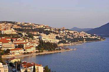 Buildings near the shoreline, Neum, Bosnia-Herzegovina , Adriatic Sea, Europe