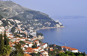 Coastal suburb of Dubrovnik, Croatia, Adriatic Sea, Europe