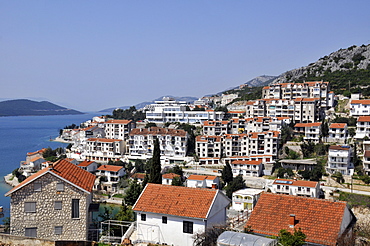 Buildings near the shoreline, Neum, Bosnia-Herzegovina , Adriatic Sea, Europe