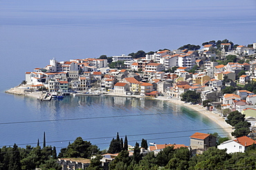 Buildings near the shoreline, Neum, Bosnia-Herzegovina , Adriatic Sea, Europe