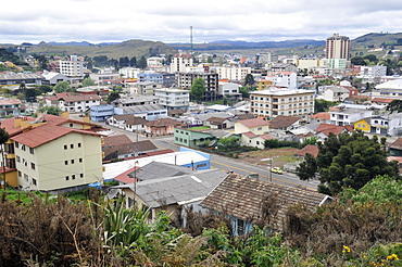 Aerial view of Sao Joaquim, Brazil's coldest town, Santa Catarina, Brazil, South America