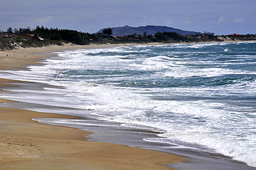 Wave breaking at Praia Mole, Florianopolis, Santa Catarina, Brazil, South America