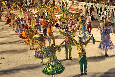 Quadrilha, typical street dance party from northeastern area, Quadrilhodromo de Parnaiba, Piaui, Brazil, South America