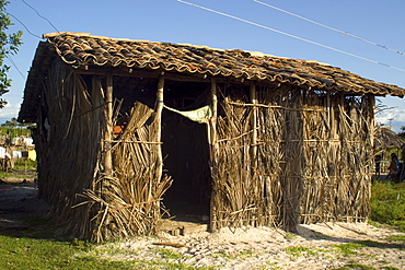 Poor house made of haystack, Santo Amaro, Maranhao, Brazil, South America