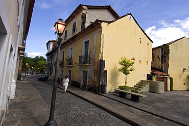 Old colonial building at historical center in Sao Luis, UNESCO World Heritage Site, Maranhao, Brazil, South America